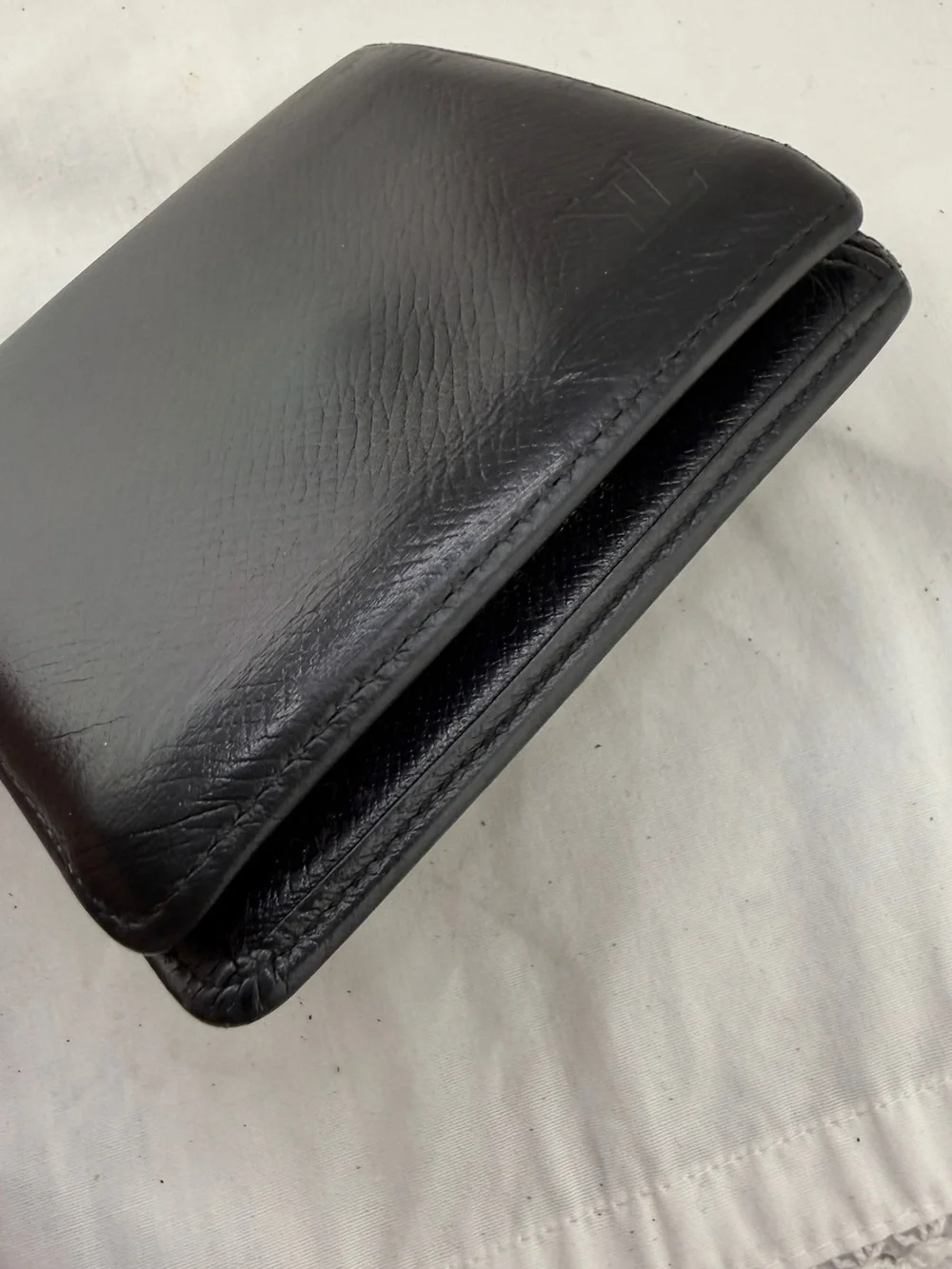 AUTHENTIC Louis Vuitton Marco Wallet. Black.